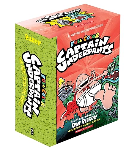 Captain Underpants Full Color Edition Box of 7 Books