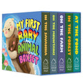 My First Baby Animal – Boxed Set of 5 Board Books: On the Pond, In the Forest, On the Farm, On the Mountains & In the Savanna | Illustrated Early ... Board Books for Ages 0–3 Years: Mini Box Set (Board book)