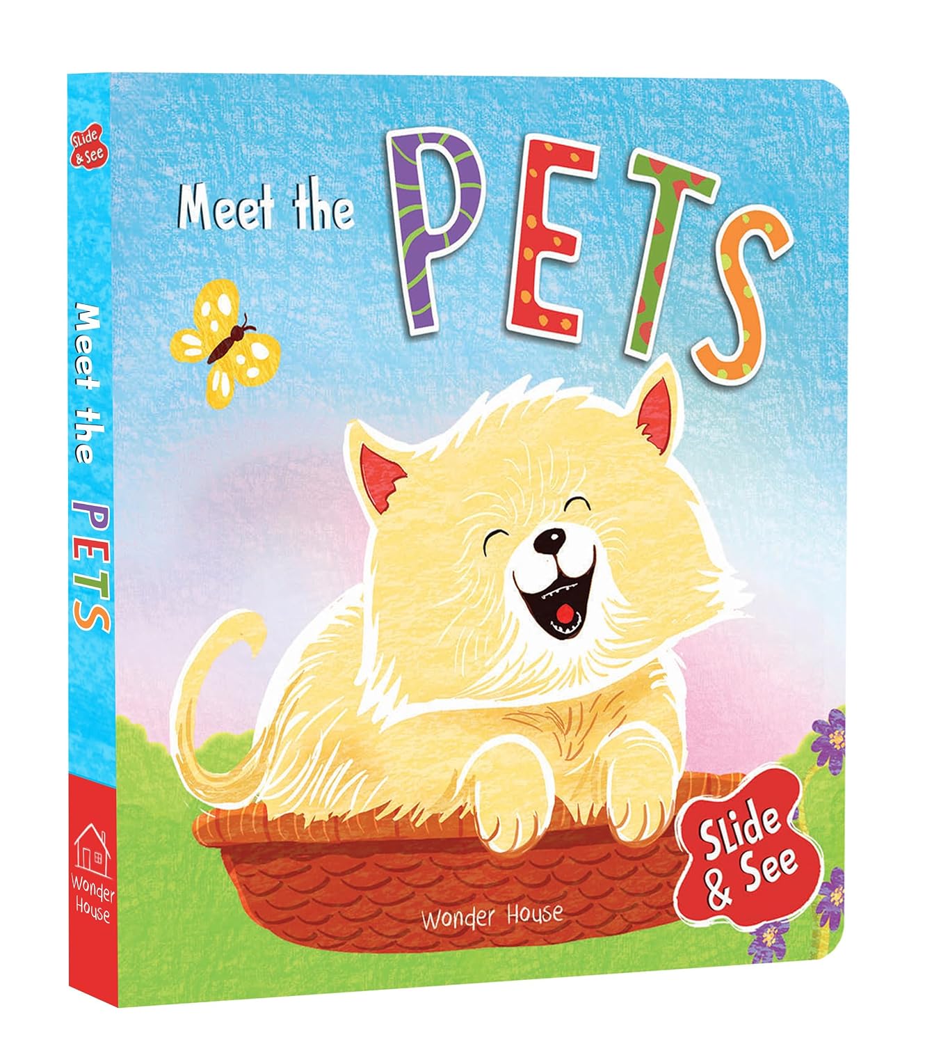 Slide And See - Meet The Pets : Sliding Novelty Board Book For Kids (Board book)