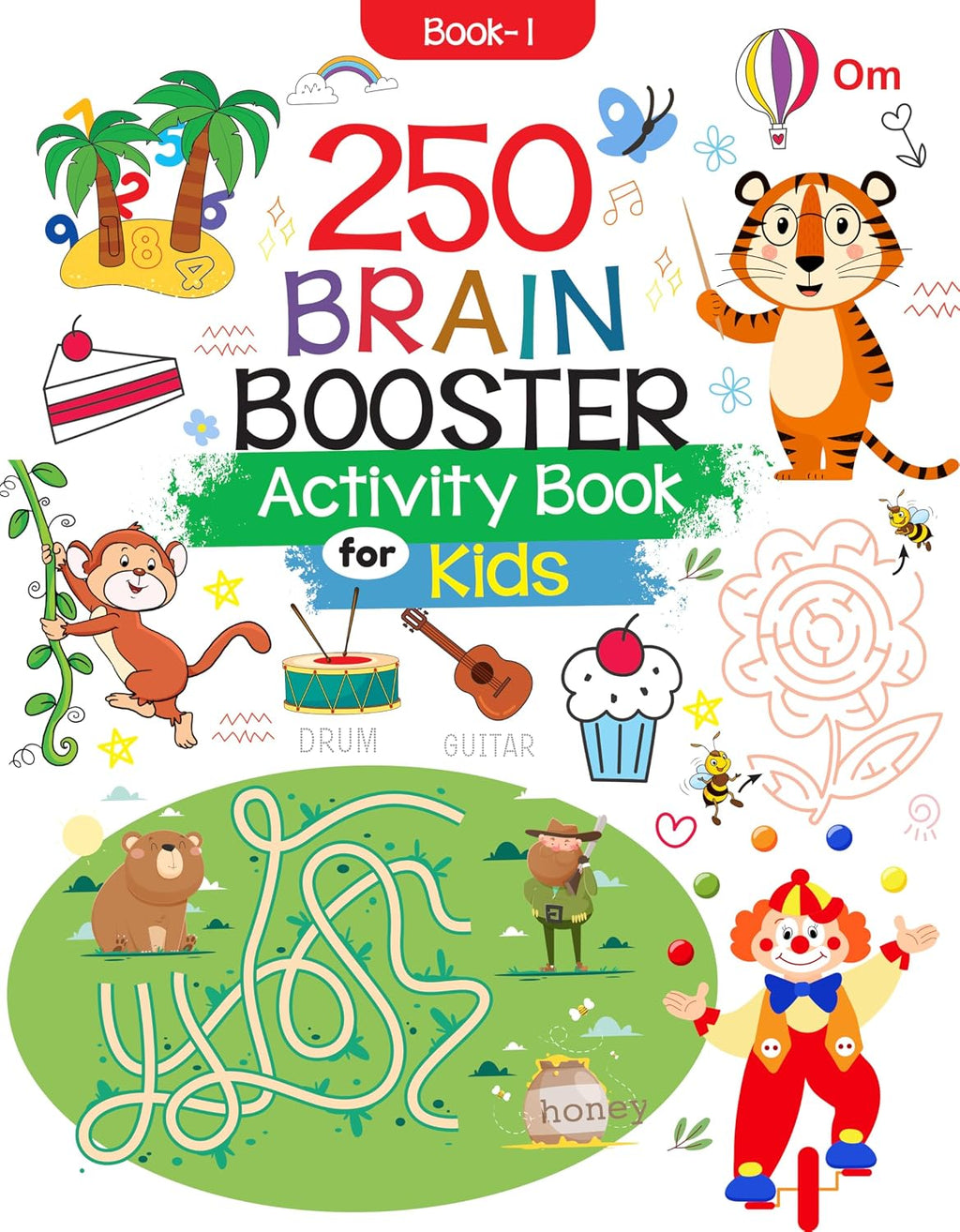 250 Activity Book for Kids: Brain Activity Book for Children | Learning Adventures Colour, Shapes & Match, Trace the Patterns & Lines, Word Search, Draw Features & More | Super-Fun Things | Dot-to-Dot (Paperback)