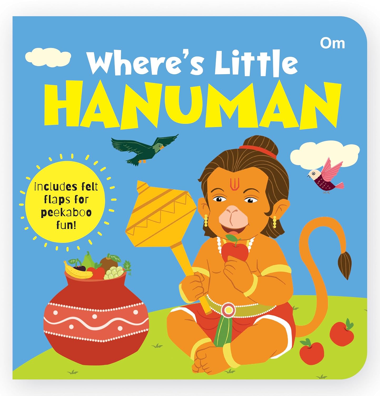 Where's Little Hanuman | Lift-the-Flap Felt Book for Toddlers | Interactive Peekaboo Board Book | Early Learning Hindu Mythology Book for Ages 1–5 (Where's My) (Board book)