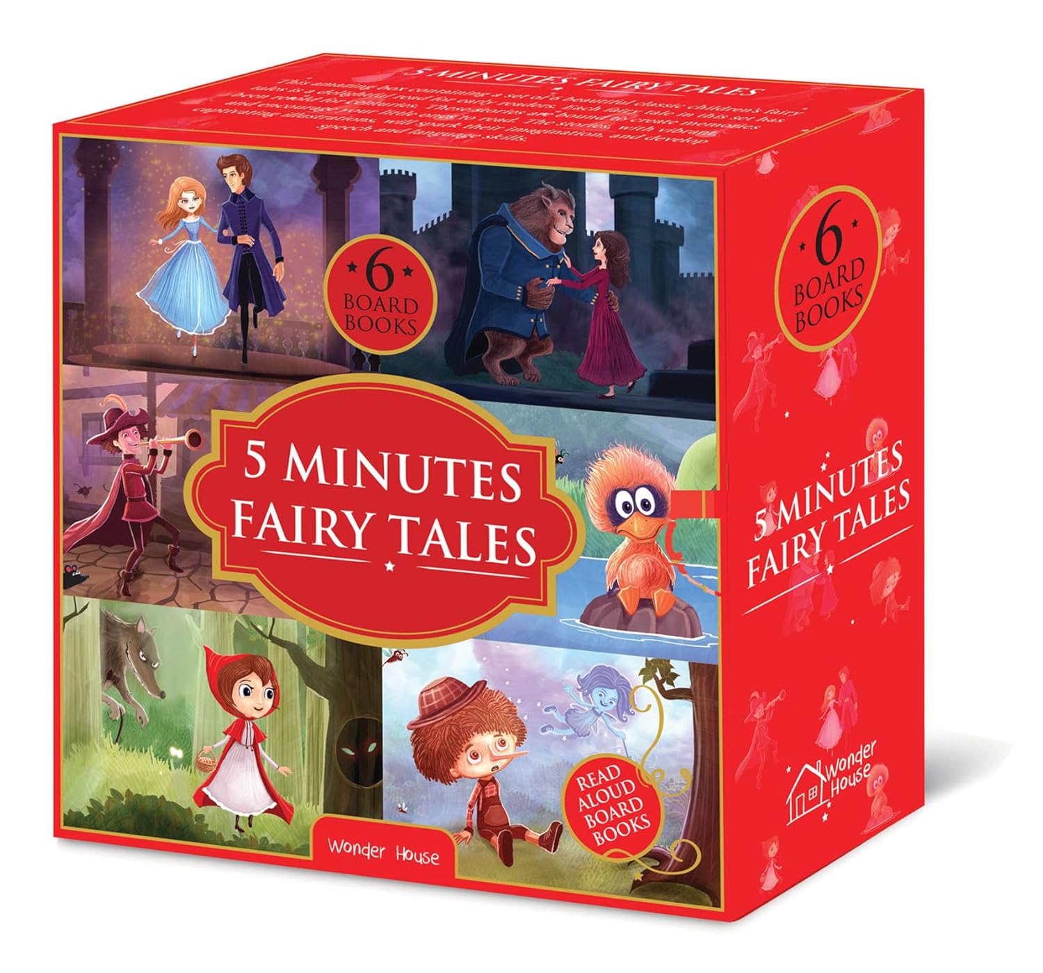 5 Minutes Fairy Tales Bookset: Giftset of 6 Board Books for Children (Abridged and Retold) (Hardcover)