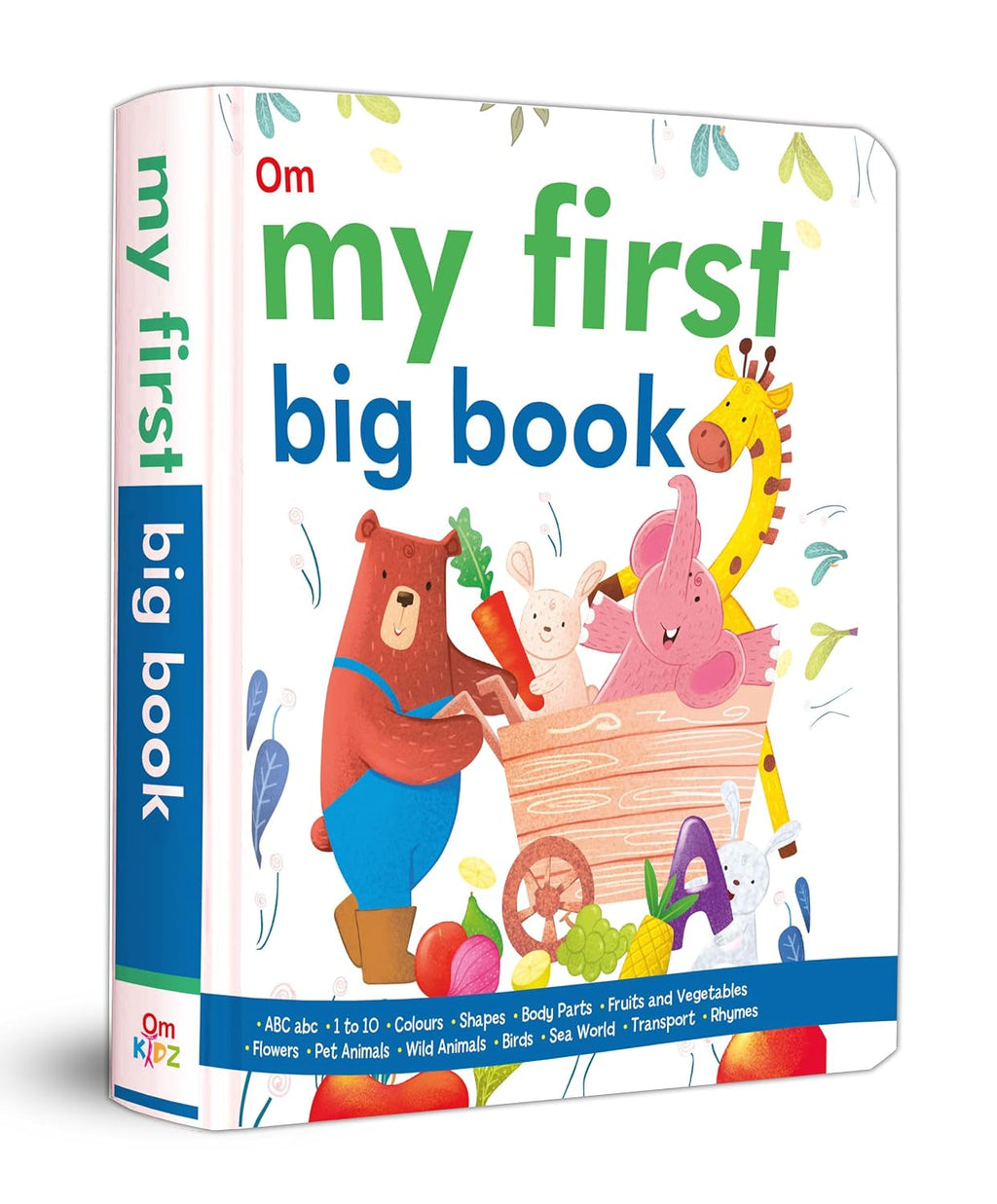 My First Book Big Book English Alphabets (ABC, abc) & Hindi Varnmala (क, ख, ग...), Numbers 1 to 10 & More | Fun with Animals, Body Parts Birds, Fruits, Vegetables | First Words & Visual Discovery | Ea (Board book)