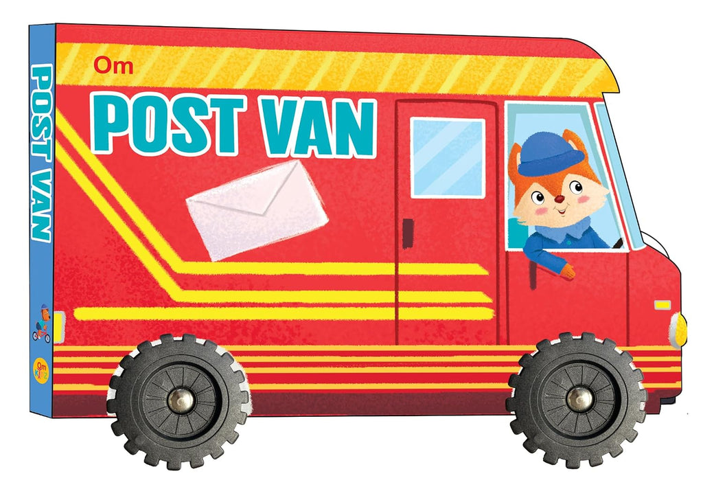 Cutout Out Board Book : Post Van - Small Wheel for Children's Activity | Picture | Cute Rhymes | Wonderful Gift for Kids; 1+ Ages (Board book)