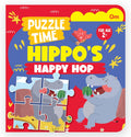 Puzzle Play Time: Play Hippo's Happy Hop | Jigsaw Puzzle & Story Book for Kids | Fun Animal Adventure Activity Book | Interactive Puzzle Book for Children Ages 1+ (Board book)