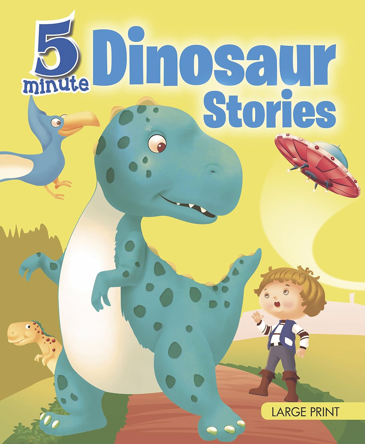 5 Minute Dinosaur Stories : Large Print (Paperback)