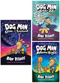 Dog Man: Fetch-22: from The Creator of Captain Underpants (Dog Man #8) & Dog Man #10: Mothering Heights & Dog Man #09: Grime and Punishment (Product Bundle)