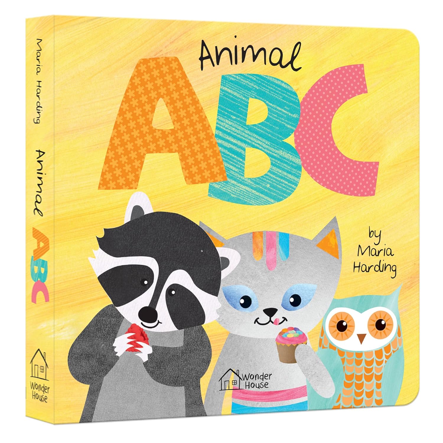 Animal ABC – Board Book for Kids: Playful Animals Teach A to Z with Bright Illustrations & Fun Rhymes | Learn the Alphabet with Tigers, Zebras, Elephants & More | Early Learning Alphabet Book for Babi (Hardcover)