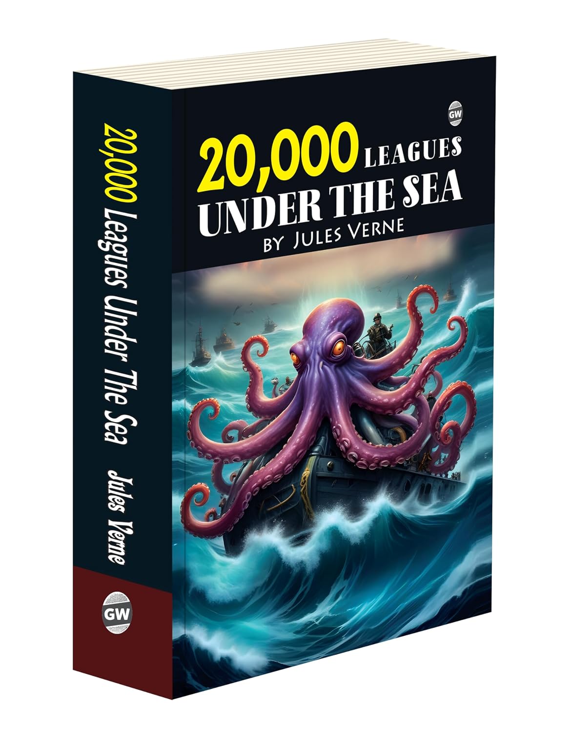20,000 Leagues Under the Sea (Paperback) :- Jules Verne classic, science fiction adventure, underwater exploration novel, Captain Nemo story, timeless literature classic (Paperback)