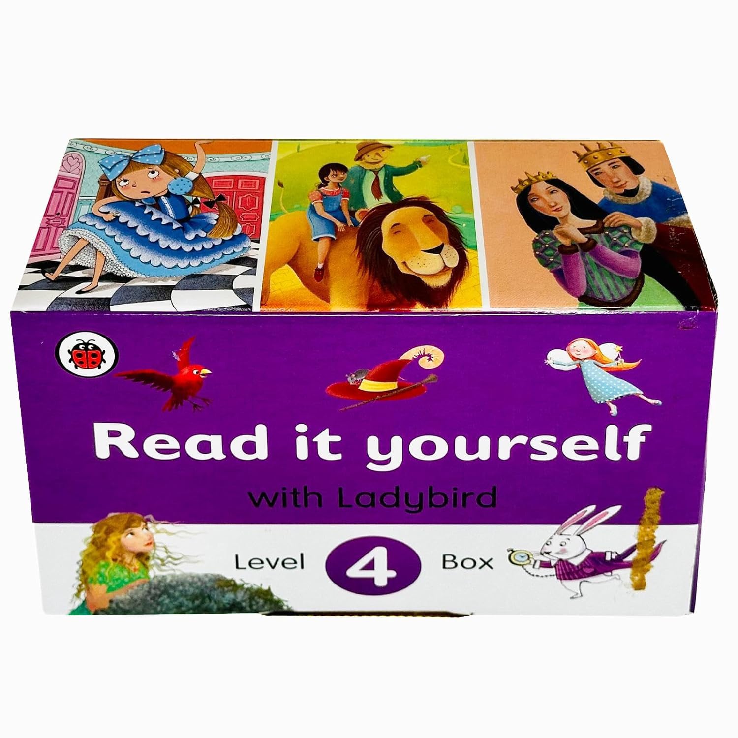Ladybird Read It Yourself Tuck Box Level 4: 8 Books Box Set (Heidi, The Little Mermaid, Peter and the Wolf, Alice in Wonderland, Pinocchio, Snow White and the Seven Dwarfs, The Wizard of Oz and More)