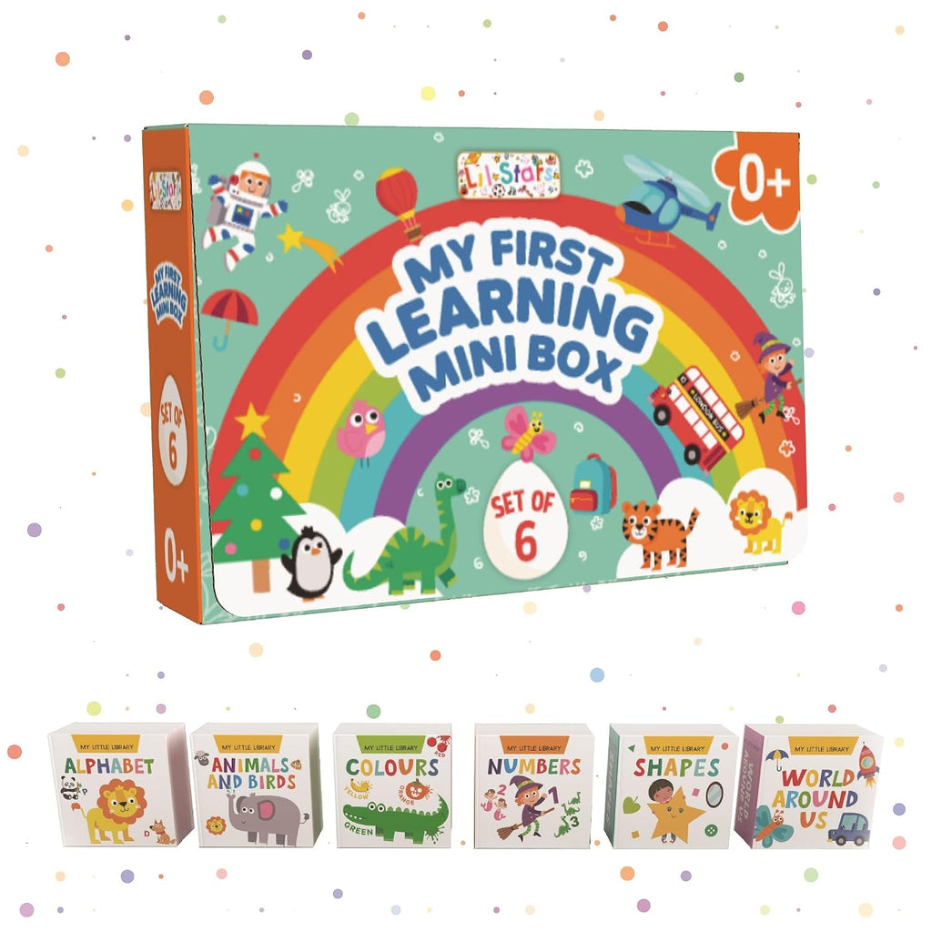 My First Learning Mini Box for 0+ Kids - Set of 6 Books (Board book)