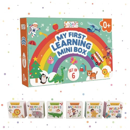 My First Learning Mini Box for 0+ Kids - Set of 6 Books (Board book)