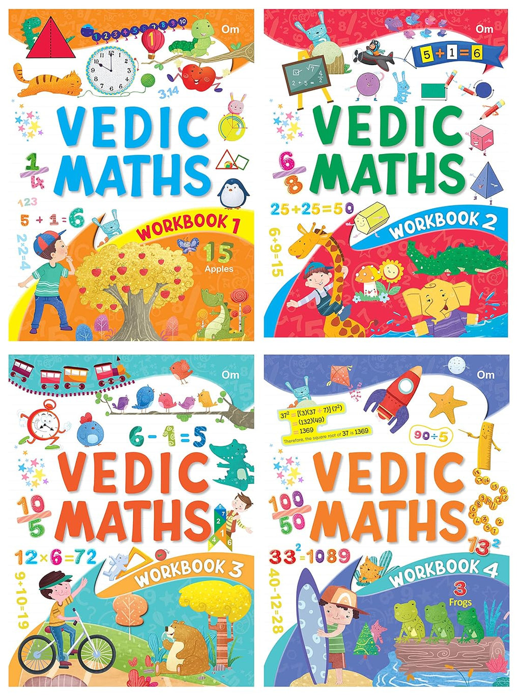 VEDIC MATH WORKBOOK (SET OF 4 activity BOOKS) (Paperback)