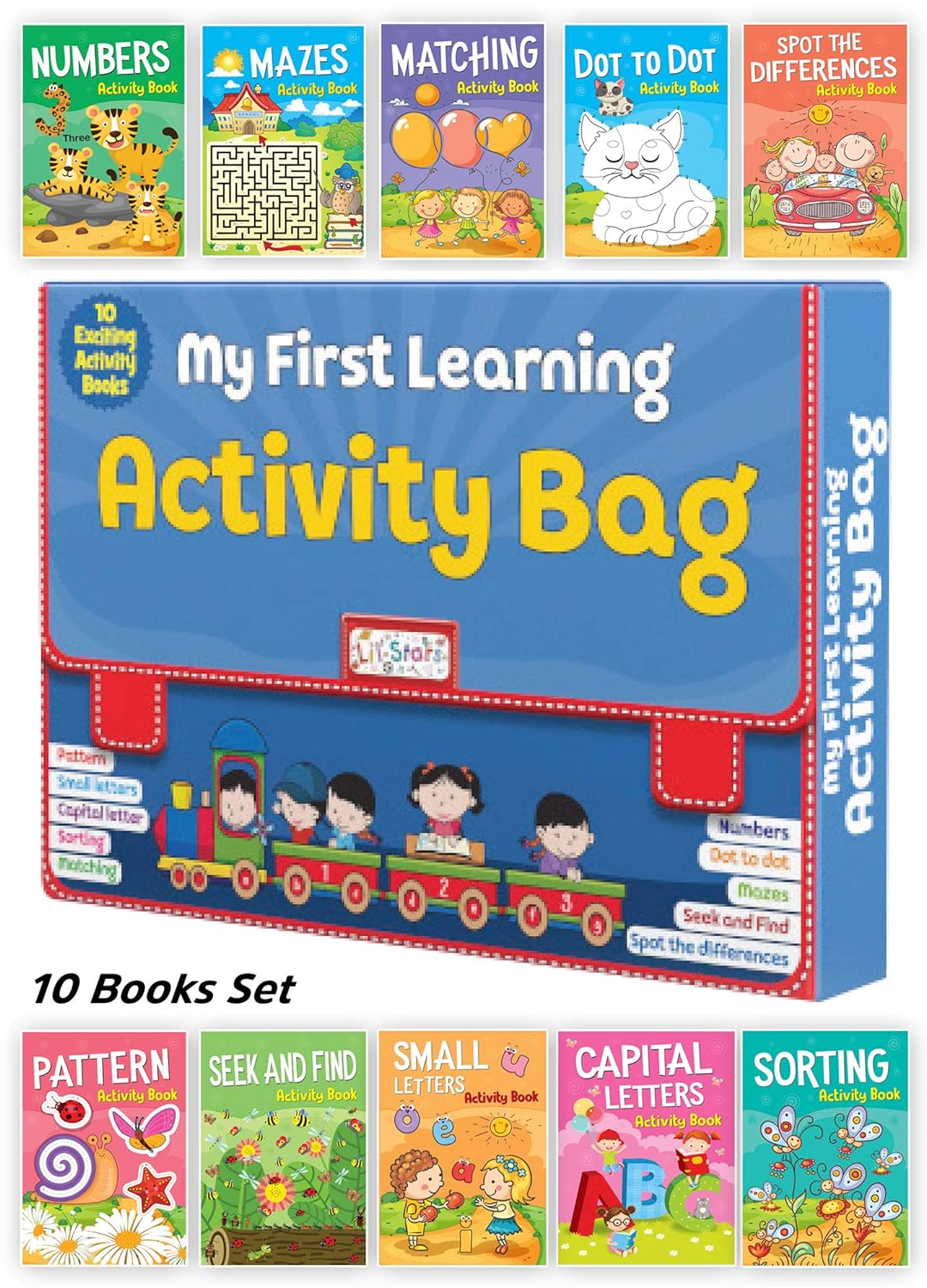 My First Learning Activity Bag - Set of 10 Exciting Activity Books (Paperback)