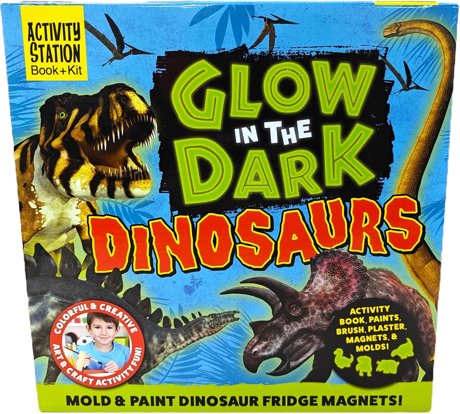 Glow-in-the-Dark Dinosaurs (Paperback)