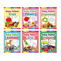 Set of 6 Copy Colour Books for Kids Age 3–5 Years | Animals, Birds, Flowers, Fruits, Transport, Vegetables | Fun Preschool Activity to Learn Colours & Object Names | Large Images & Thick Paper | Early (Paperback)