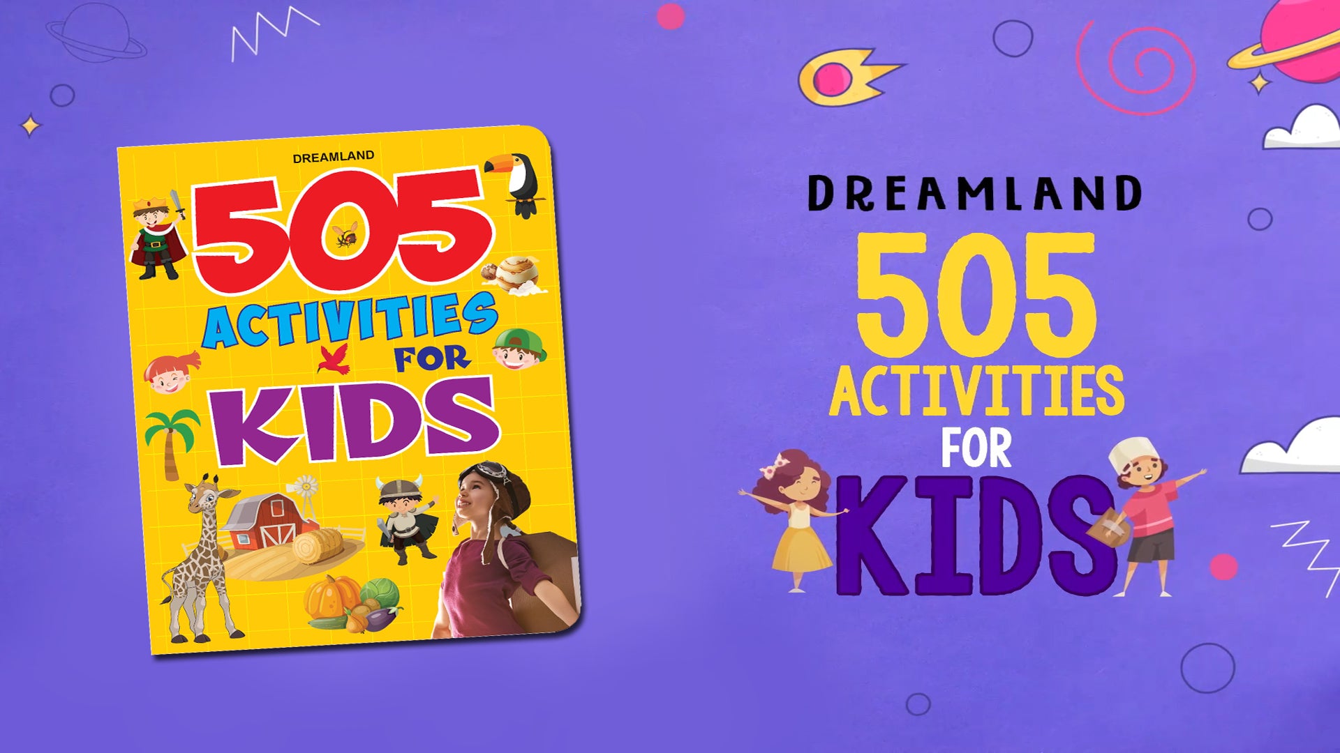 505 Activities for Kids Age 4+ with Fun-filled Educational Activities - Mazes, Connect the dots, Colouring, Word search, Picture puzzles (Paperback)