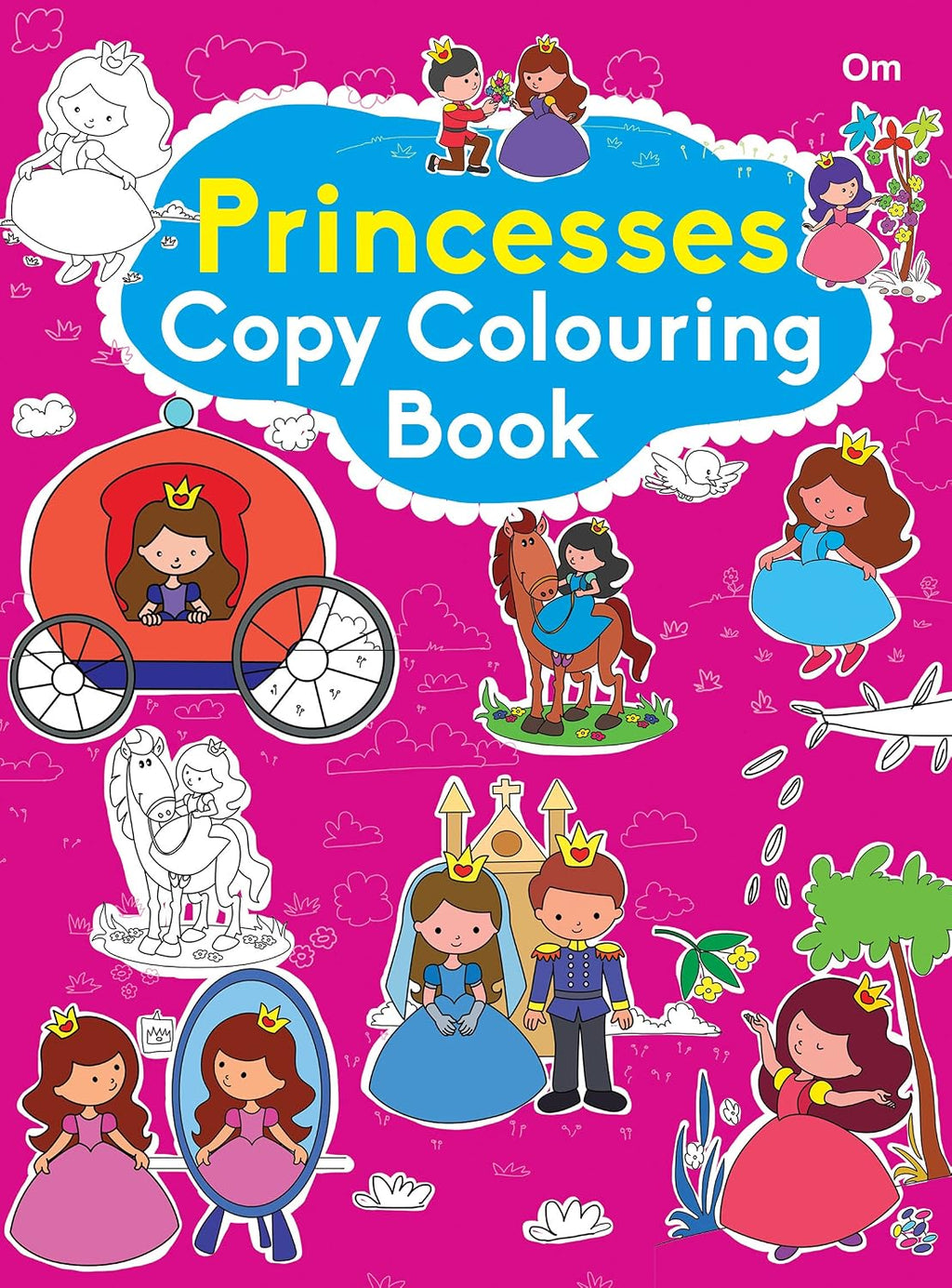 Colouring book : Copy Colouring Book Princess (Colouring book for kids) (Paperback)