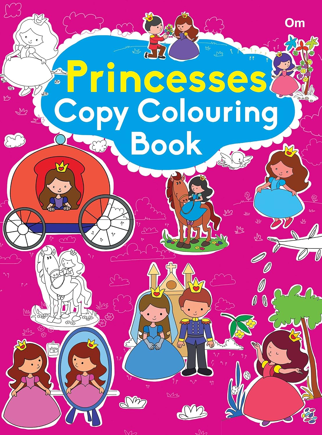 Colouring book : Copy Colouring Book Princess (Colouring book for kids) (Paperback)