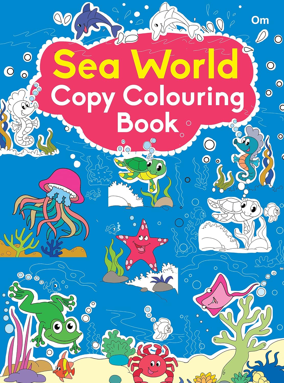 Colouring book : Copy Colouring Book Sea Animals (Colouring book for kids) (Paperback)