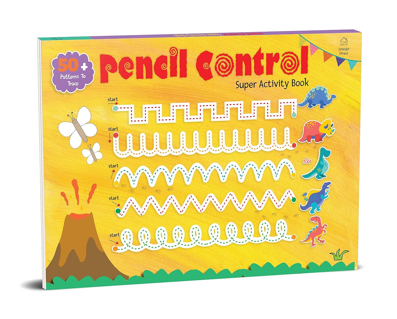Pencil Control Super Activity Book for Kids – Practice Lines, Curves, Shapes & Patterns | Develop Fine Motor Skills & Handwriting Readiness | Early Learning Workbook for Toddlers, Preschool & Kinderga (Hardcover)