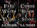 Fate & Flame 2 books collection set (A Fate of Wrath and Flame, A Curse of Blood and Stone) by K a Tucker