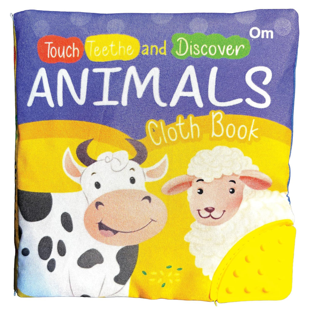 Animals Cloth Book: Touch, Teethe and Discover | A Soft Cloth book with a teether & Crinkle Sound | Novelty Book (Novelty Book)