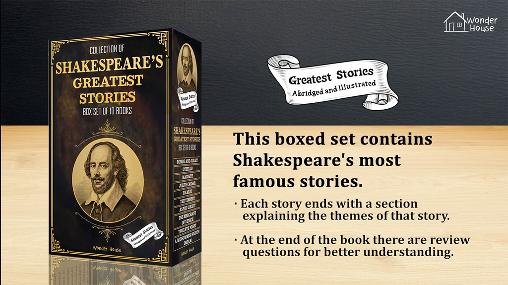 Collection of Shakespeare's Greatest Stories (Box Set of 10 Books) For Children (Paperback)