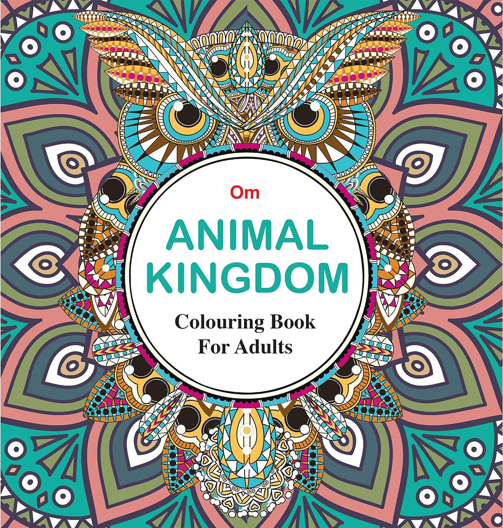 Mandala Colouring Book for Adults- Animal Kingdom (Hardcover)