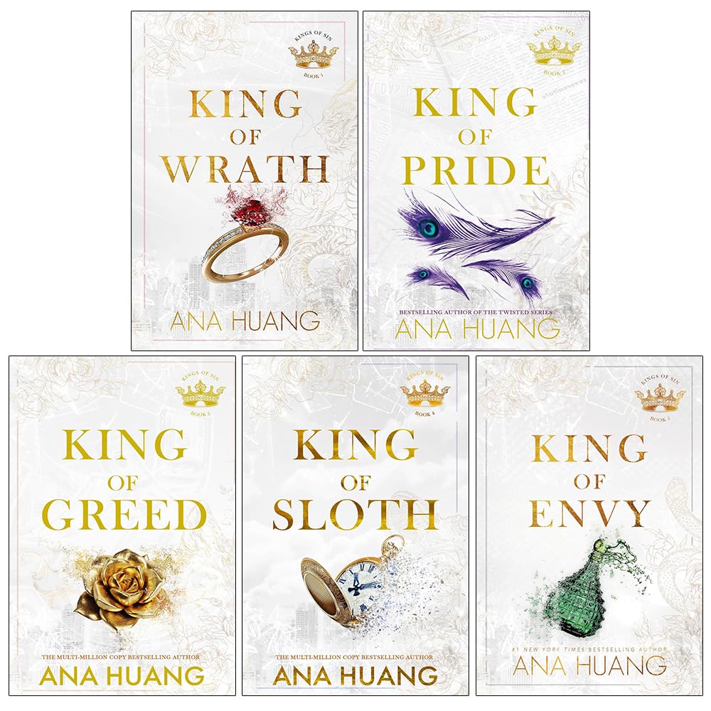Kings of Sin Series 5 Books Collection Set By Ana Huang (King of Wrath, King of Pride, King of Greed, King of Sloth & King of Envy)