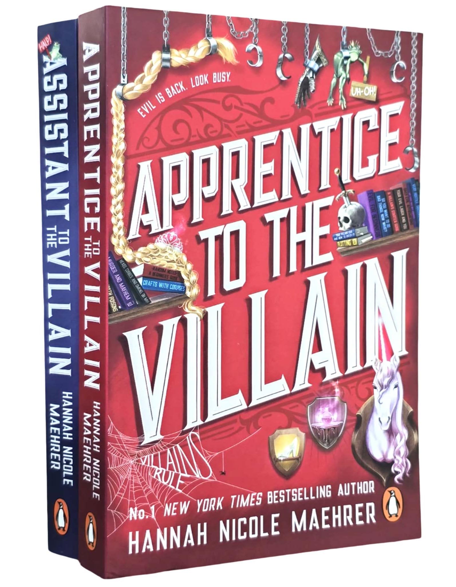 Assistant to the Villain Series By Hannah Nicole Maehrer 2 Books Collection Set (Assistant to the Villain & Apprentice to the Villain)