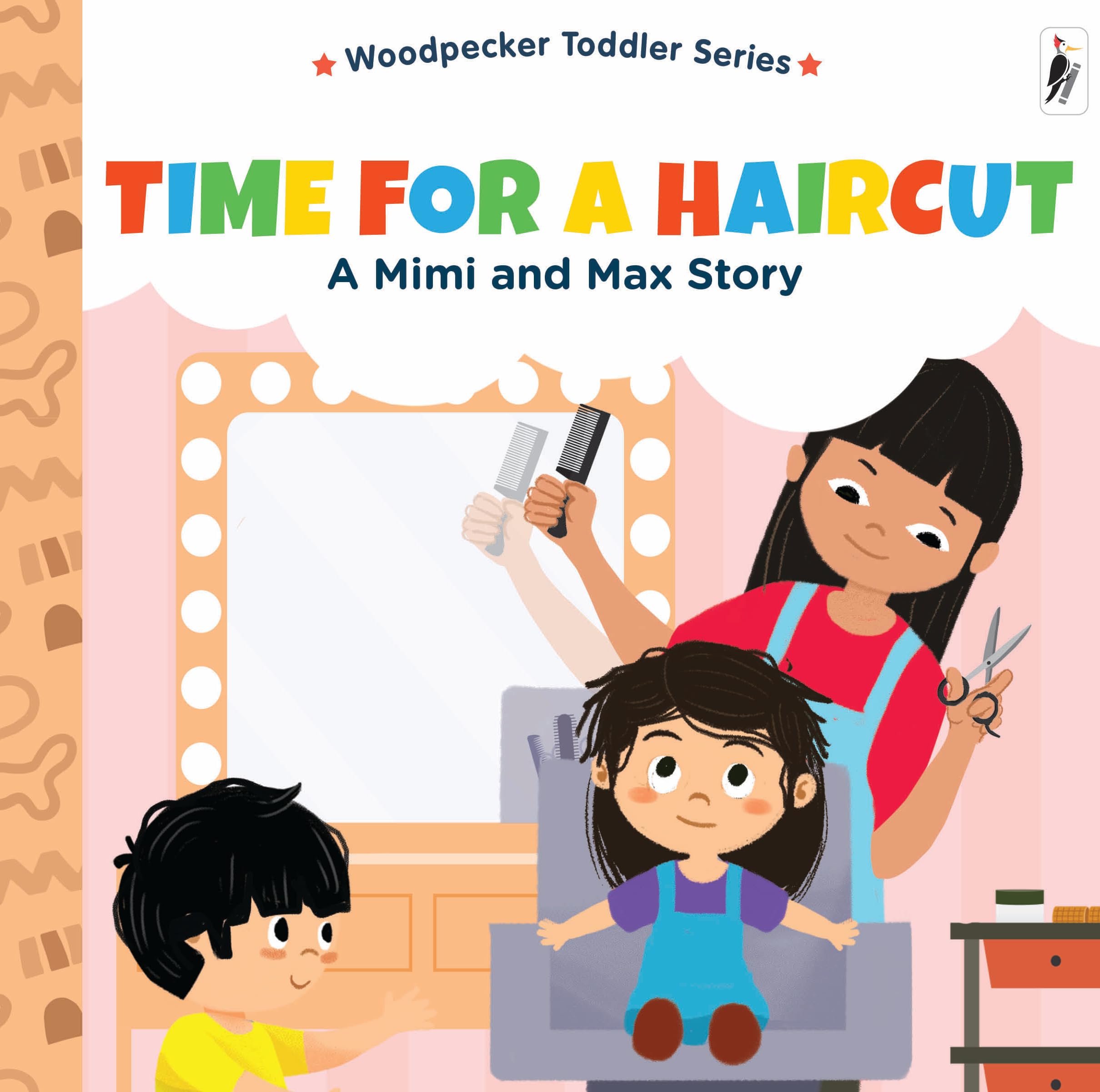A Mimi & Max Story:Time For A Haircut Board Book Toddlers | Interactive Story Book for Kids & Babies | Up to 3 Years