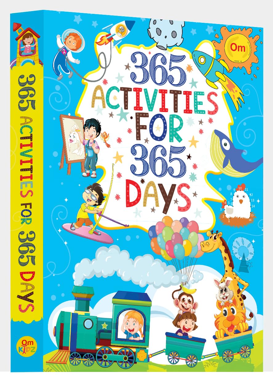 365 Activities for 365 Days: Jumbo Coloring Book for Kids | Word Search, Shapes, Numbers, Draw & Colour, Puzzles and More | Spell and Explore | Collection of Fun Activities for Little Scholars | Ages 4+