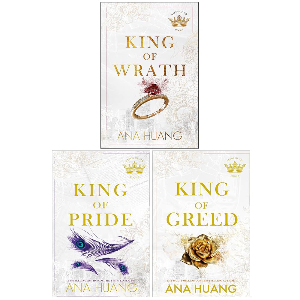 Ana Huang Kings of Sin Series 3 Books Collection Set (King of Wrath, King of Pride, King of Greed) Paperback