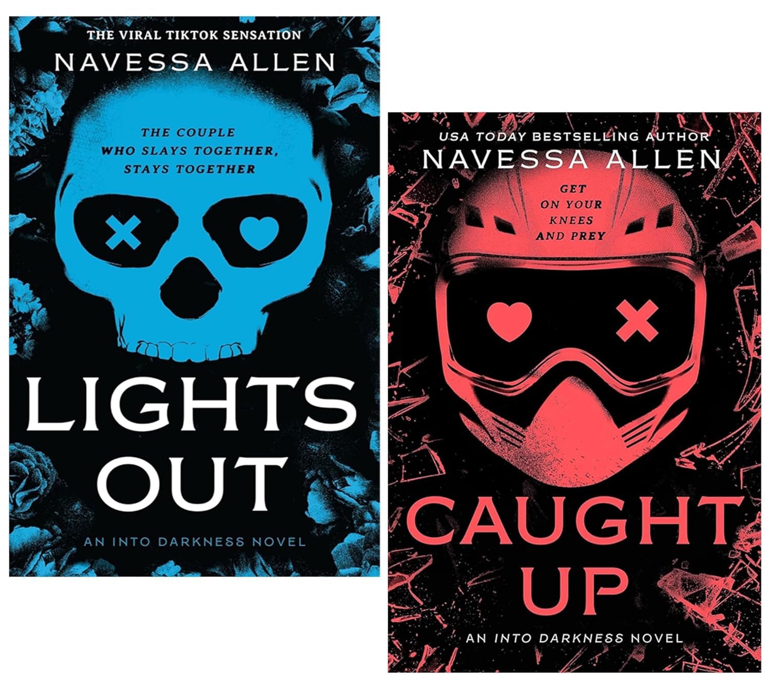 An Into Darkness Series By Navessa Allen 2 Books Collection Set (Lights Out & Caught Up)