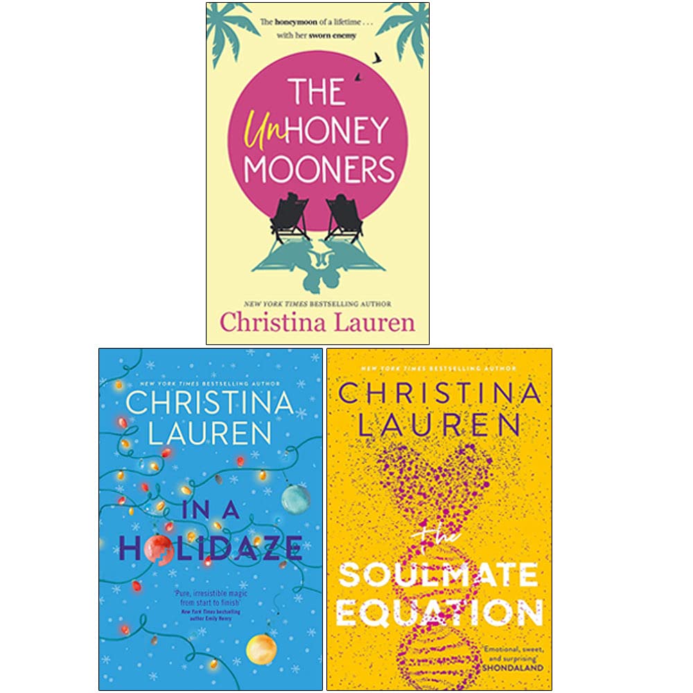 Christina Lauren 3 Books Collection Set (The Unhoneymooners, In A Holidaze, The Soulmate Equation)