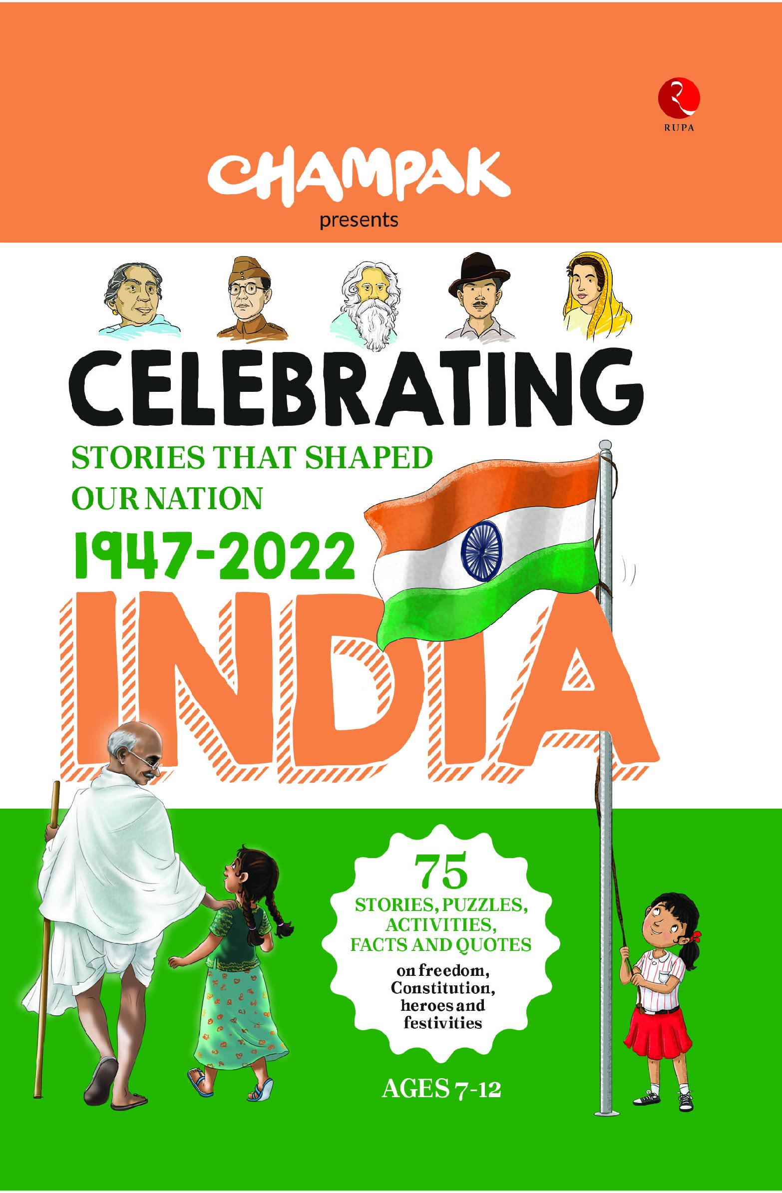 75 Stories on Indian History for Children - Book with Puzzle, Activities and Facts for Children Growth - Champak Books in English 2022