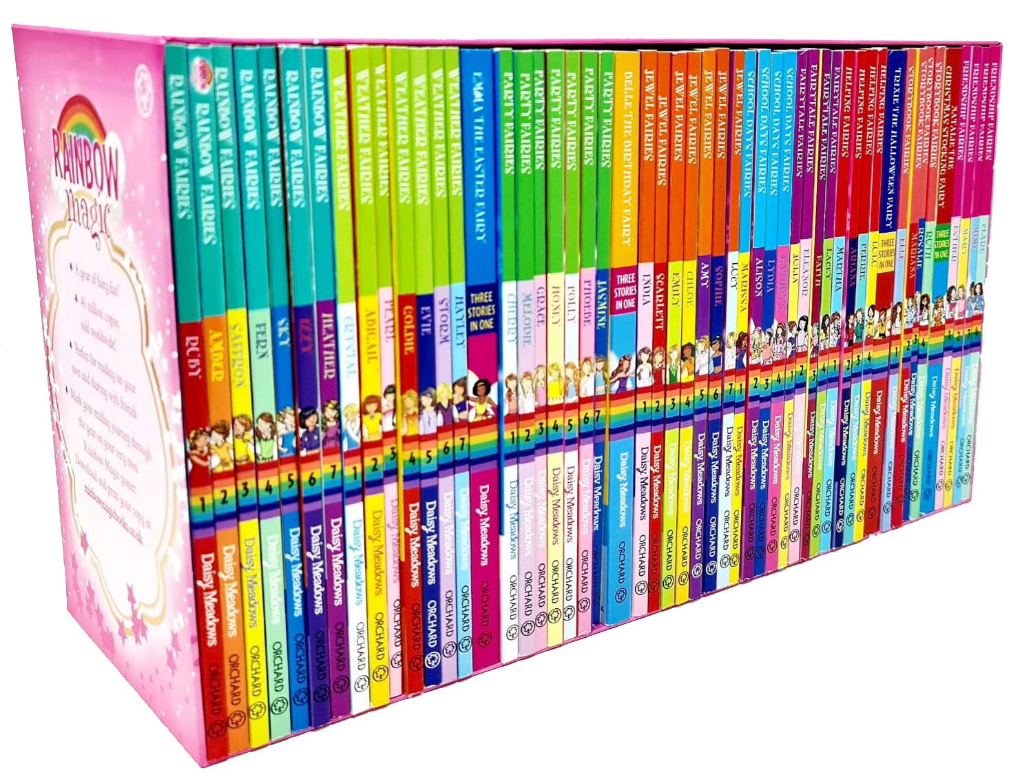 A YEAR OF RAINBOW MAGIC BOXED COLLECTION 52 BOOKS SET, NULL