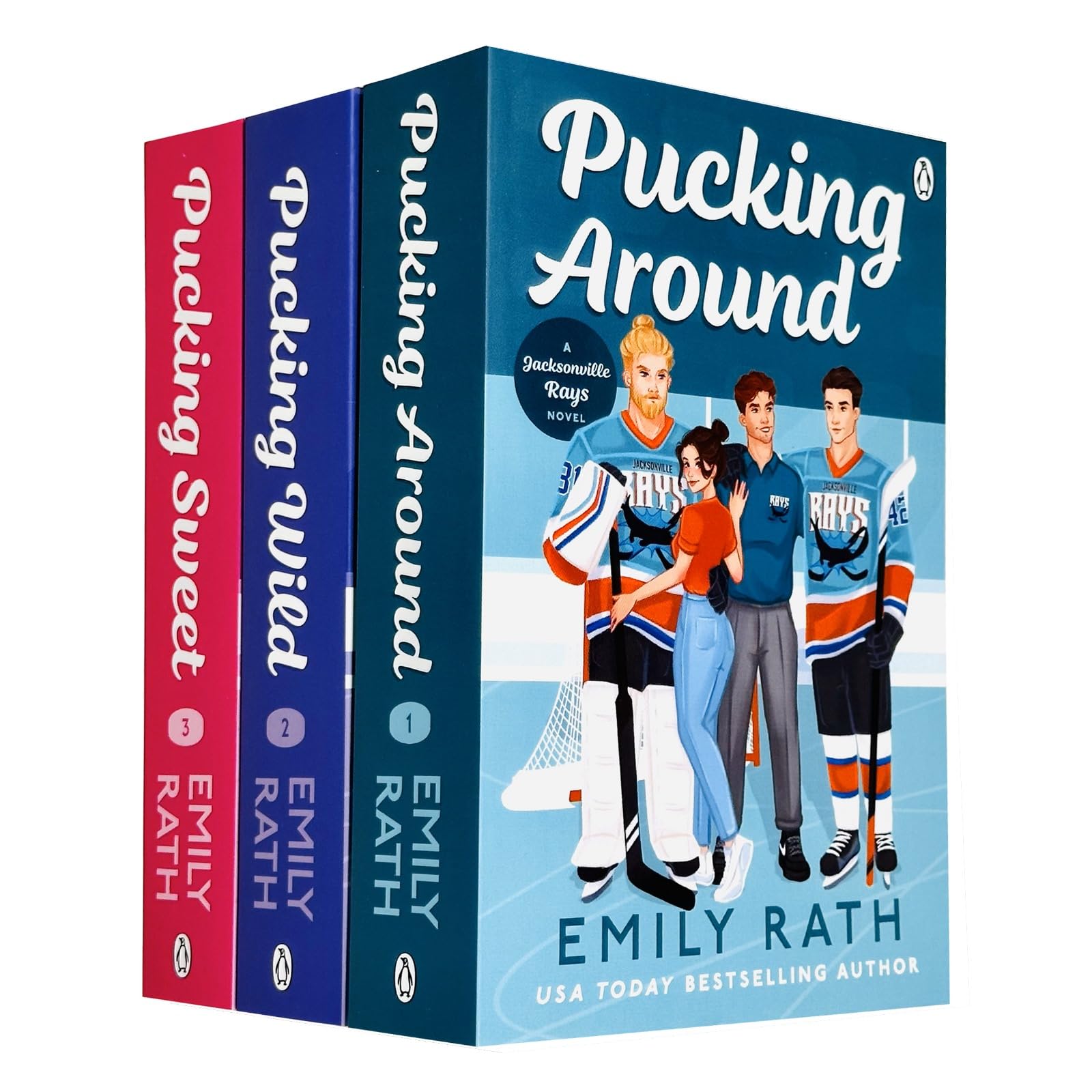 Jacksonville Rays Series By Emily Rath 3 Books Collection Set (Pucking Around, Pucking Wild & Pucking Sweet)
